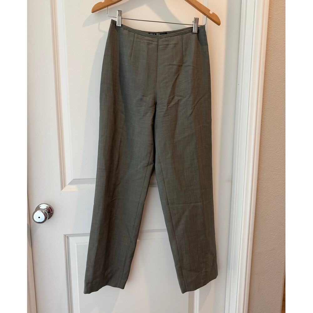 Salvatore Ferragamo Mohair Wool Blend Straight Leg Pants EU 40 Style 5461-75